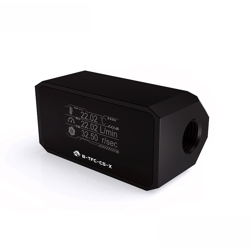1830169f-8b25-4cc9-800a-c68680b37127 Fitting droit noir avec LCD température et debit – Image 1