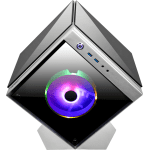 Azza Cube mini 805G silver - mT/Sans Alim/ITX – Image 3