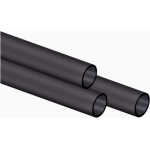 Corsair Hydro X Series XT Hardline Tuyaux rigides 10/14 mm - Satin Noir - 1 m (x3)