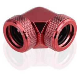 Raccord tube rigide 90° rouge - 14mm