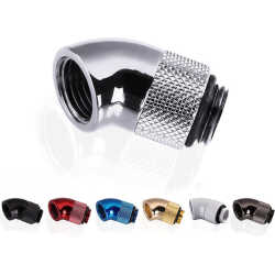 Fitting coudé rotatif 45° argent - 14mm