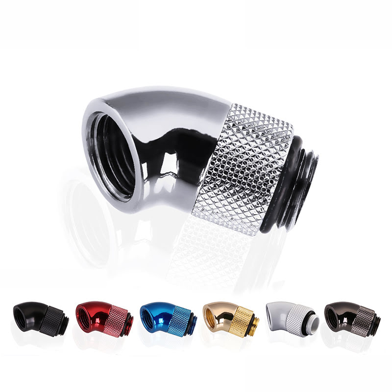 5aeb7535-43b6-4c46-b20b-b118ea14ad95 Fitting coudé rotatif 45° argent - 14mm – Image 1