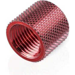 Raccord tube rigide droit rouge - 14mm