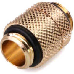 Raccord Mâle/Mâle droit or - 14mm