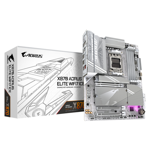 cdb2d0e0-e3f0-4b7b-a161-6914c1cd1472 Gigabyte X870 AORUS ELITE WIFI7 ICE – Image 1