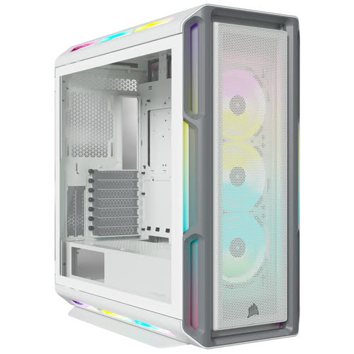 fb6d0168-b427-4782-a344-1afd5ea7efb8 Corsair iCUE 5000T RGB Tempered White – Image 1