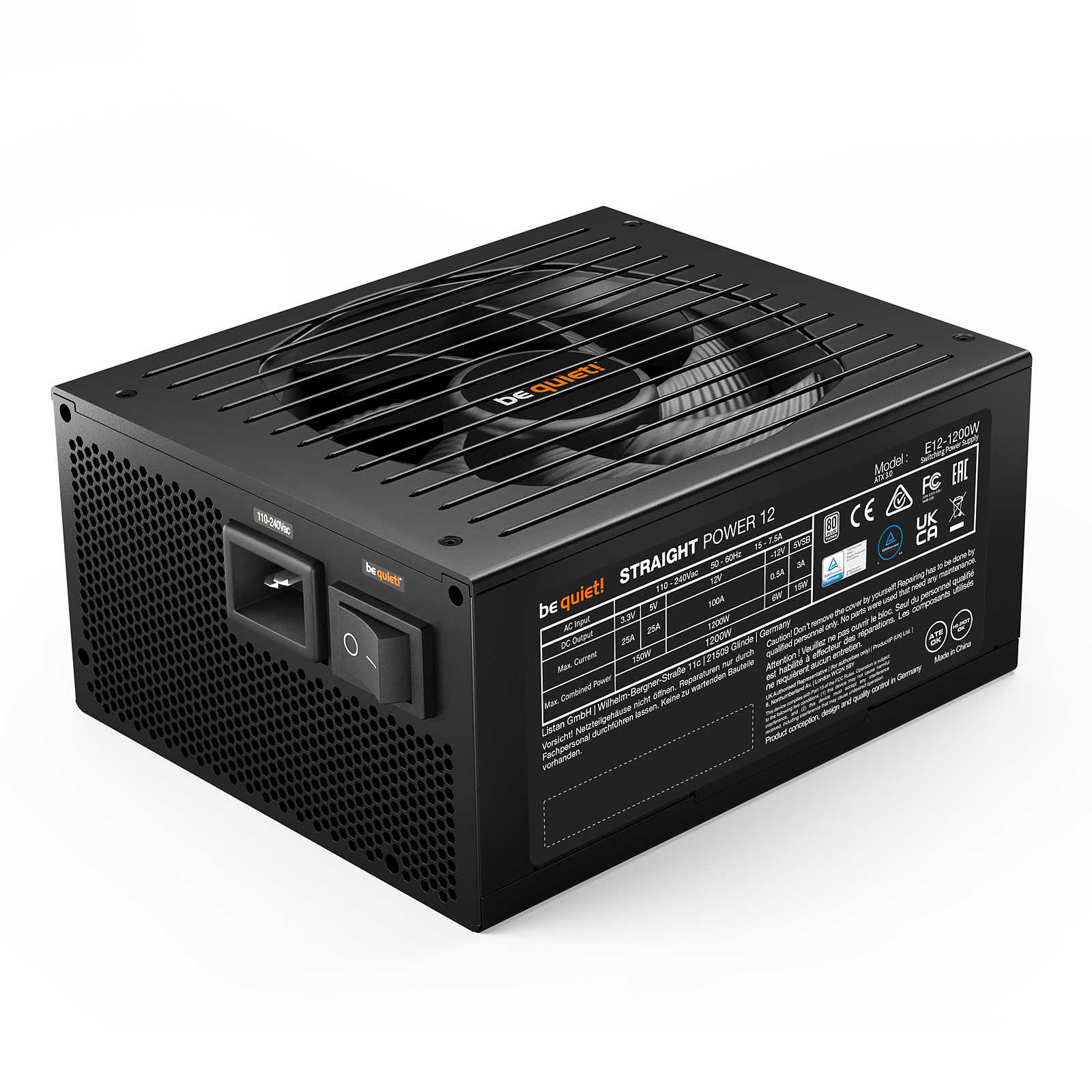 8d20ac6a-4082-411f-902c-55c17b8d9477 be quiet! Straight Power 12 1200W 80PLUS Platinum – Image 1