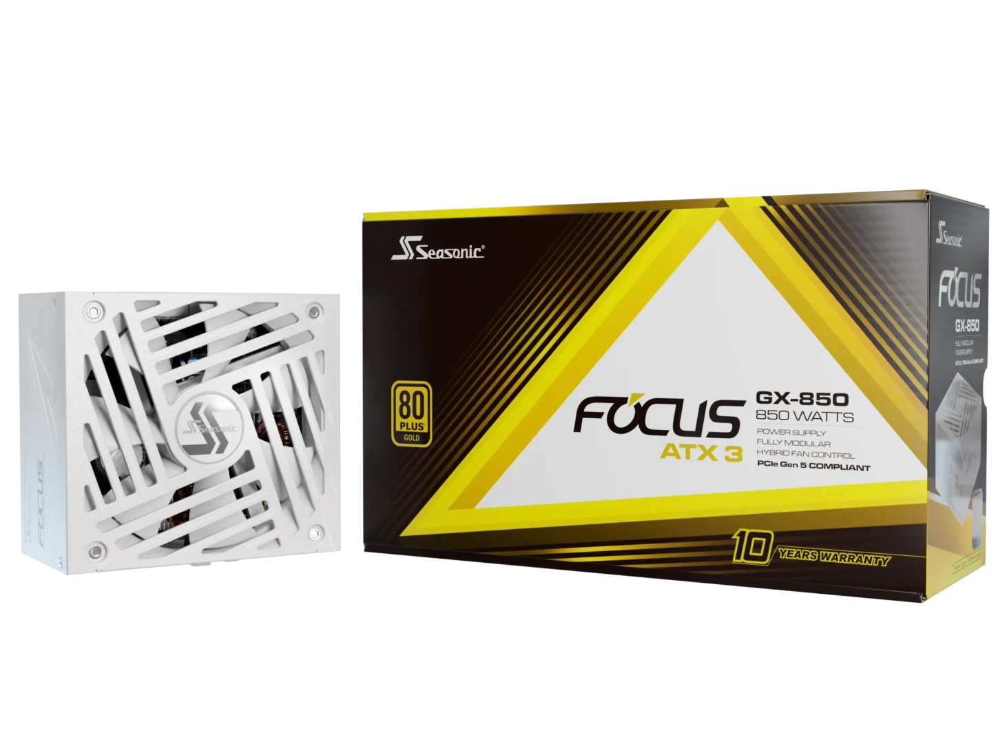 d345e28e-7c75-4f4b-99ec-9f98463fc50d Seasonic FOCUS GX-850 ATX 3 (2024) - Blanc – Image 1
