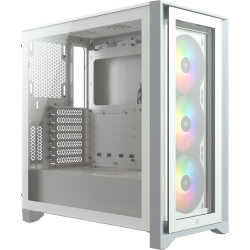 Corsair iCUE 4000X RGB Tempered Glass (Blanc)