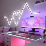 Nanoleaf Lines Skins Matte Pink (9 pièces) – Image 4