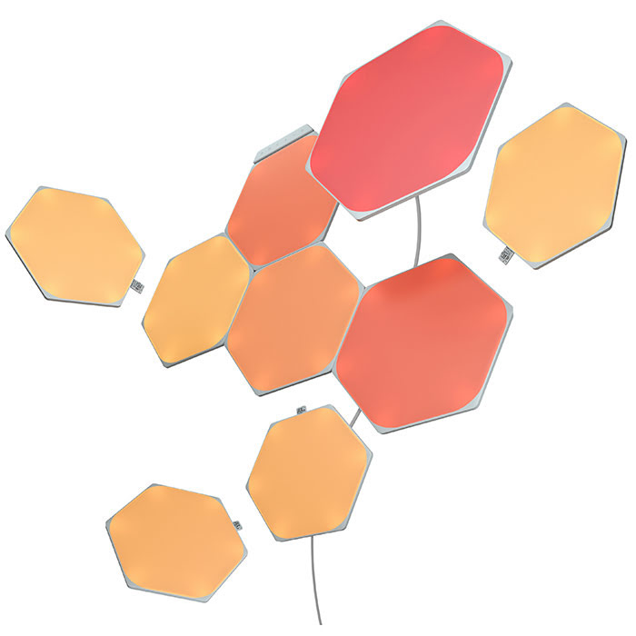 601ee3a2-2e1d-4d6d-8586-fb1f165bfa15 Nanoleaf Shapes Hexagones Starter Kit (9 pièces) – Image 1