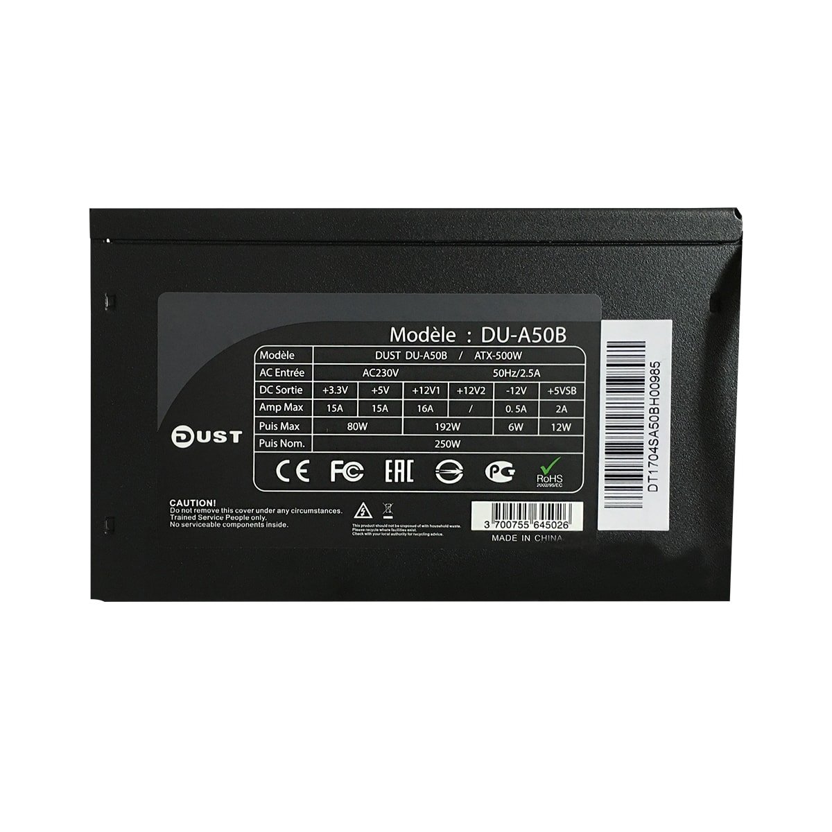 7097eca3-556b-4a0d-8c0f-d5af1b5ac5c4 DUST DU-A50B Black – Image 1