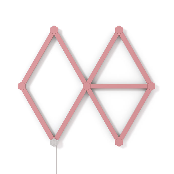 e644f7eb-ae85-4190-9f18-c694ecac65f0 Nanoleaf Lines Skins Matte Pink (9 pièces) – Image 1