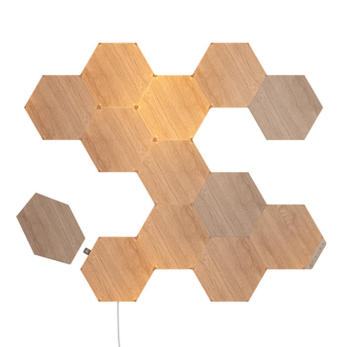 f29d6f99-e68a-48b0-b3dc-ba01cd277e67 Nanoleaf Elements Hexagones Starter Kit (7 pièces) – Image 1