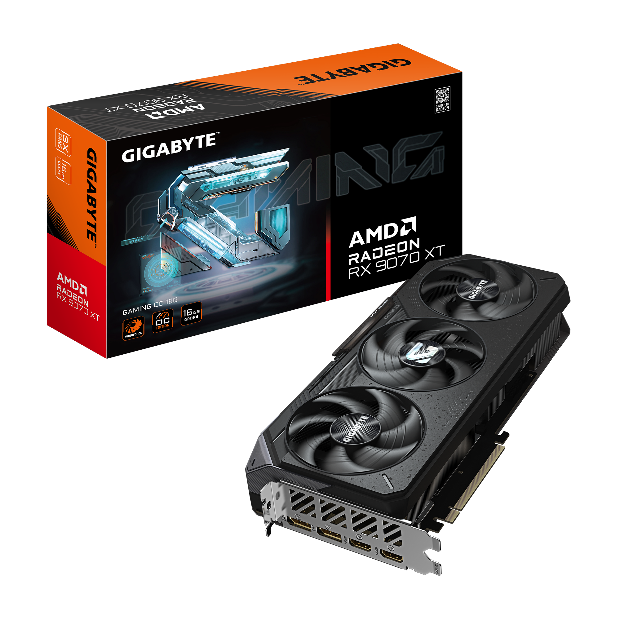 c10a475c-0d88-4ded-b1aa-5471572f7839 Gigabyte Radeon RX 9070 XT GAMING OC 16G – Image 1