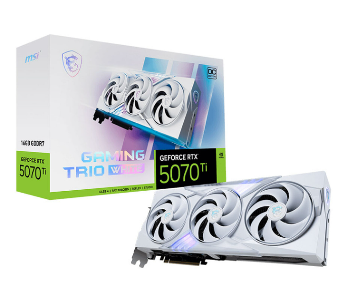 171aff57-c6e4-45a6-ba49-7929eb650013 MSI GeForce RTX 5070 Ti 16G GAMING TRIO OC WHITE – Image 1