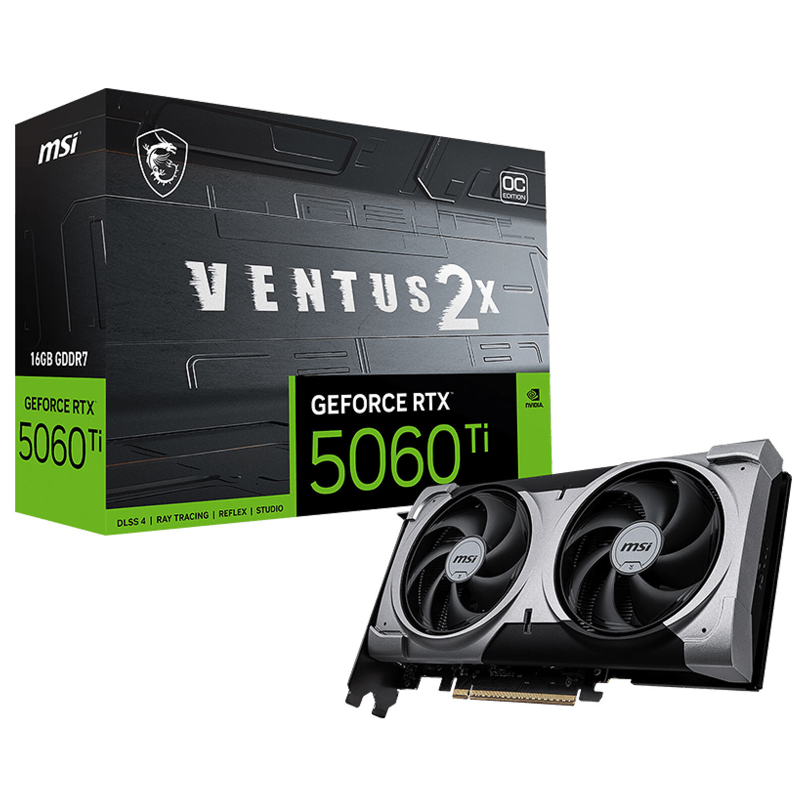 90004c0a-f8f0-4d1f-9a14-cfc57fca8741 MSI GeForce RTX 5060 Ti 16G VENTUS 2X OC PLUS – Image 1
