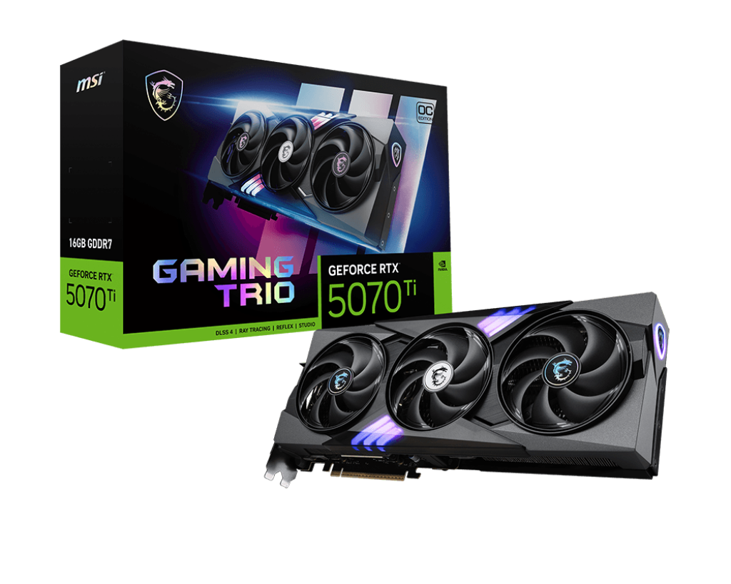 b283dc69-1fdd-4f39-a105-6bc52530b3bd MSI GeForce RTX 5070 Ti 16G GAMING TRIO OC – Image 1