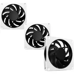 Alphacool Apex Stealth Metal 120mm - 3000rpm Blanc Pack de 3