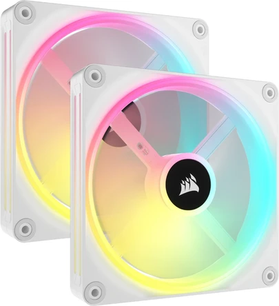 57d28442-09be-40fe-95bb-427c47bf08f7 Corsair iCUE LINK QX140 RGB Starter Kit (Blanc) – Image 1