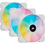 Corsair SP120 RGB ELITE Triple Pack Blanc + Ligthing Node CORE