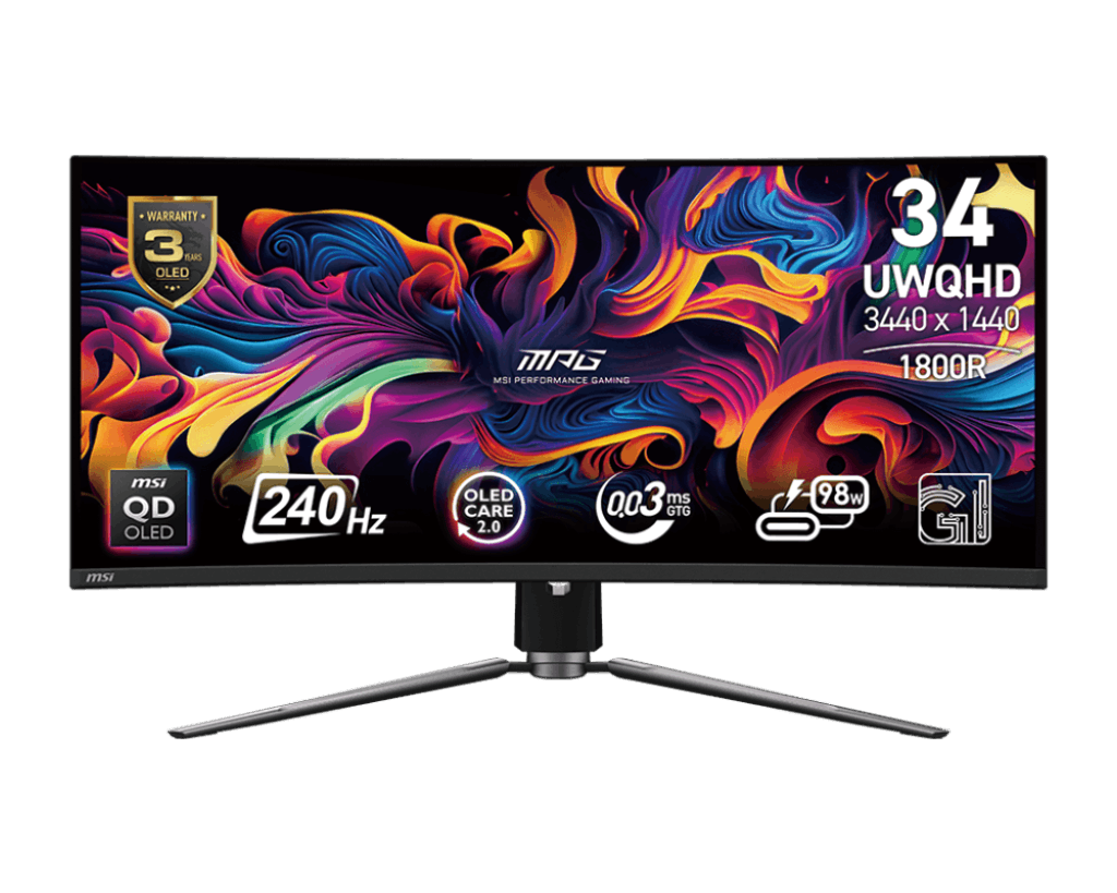 113b0544-8fd4-4a16-b714-30869d0e2a72 MSI 34" OLED - MPG 341CQPX QD-OLED – Image 1