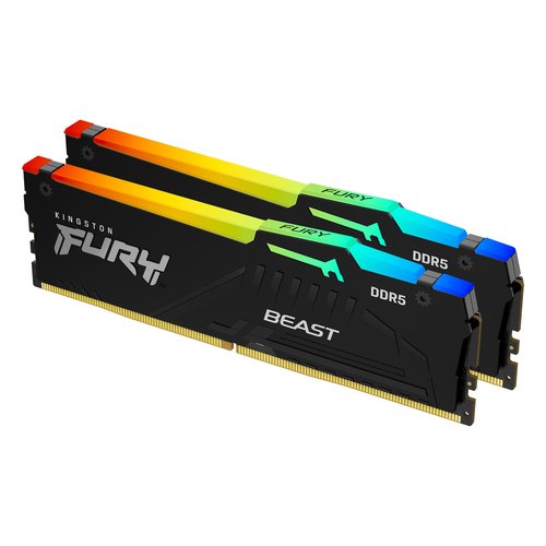 1be0681d-6f79-47c6-abc0-372c5ad71039 Kingston FURY Beast RGB 32 Go (2 x 16 Go) DDR5 5600 MHz CL36 – Image 1