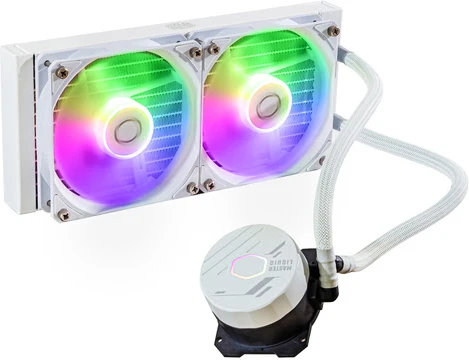 2ecafc38-19c6-4cc3-960c-a2e83b251e20 Cooler Master MasterLiquid 240L Core ARGB White Edition – Image 1