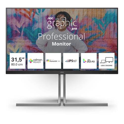 3102a93b-325b-4cf6-8f0c-d7a1f2a2aa12 AOC 31.5" LED - Graphic Pro U32U3CV – Image 1