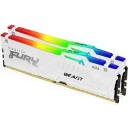 Kingston FURY Beast RGB 32 Go (2 x 16 Go) DDR5 6000 MHz CL36 - Blanc