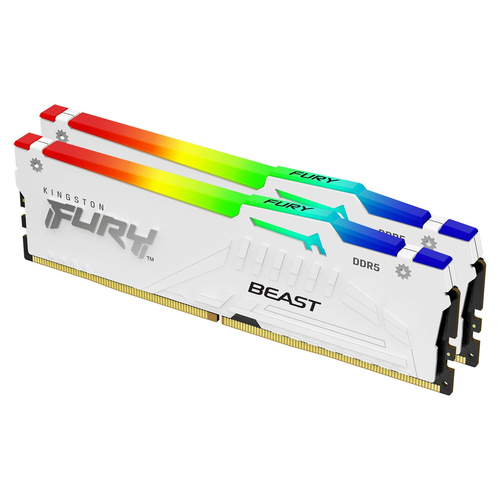359111c9-9b3c-4e9c-8592-711a3567e267 Kingston FURY Beast RGB 32 Go (2 x 16 Go) DDR5 6000 MHz CL36 - Blanc – Image 1