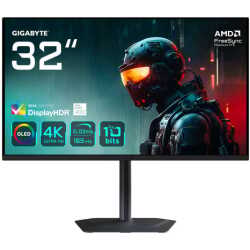 Gigabyte MO32U - 31.5" QD-OLED 4K 165Hz 0.03ms KVM USB-C HP FreeSync Premium Pro