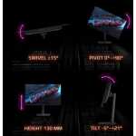 Gigabyte MO32U - 31.5" QD-OLED 4K 165Hz 0.03ms KVM USB-C HP FreeSync Premium Pro – Image 8