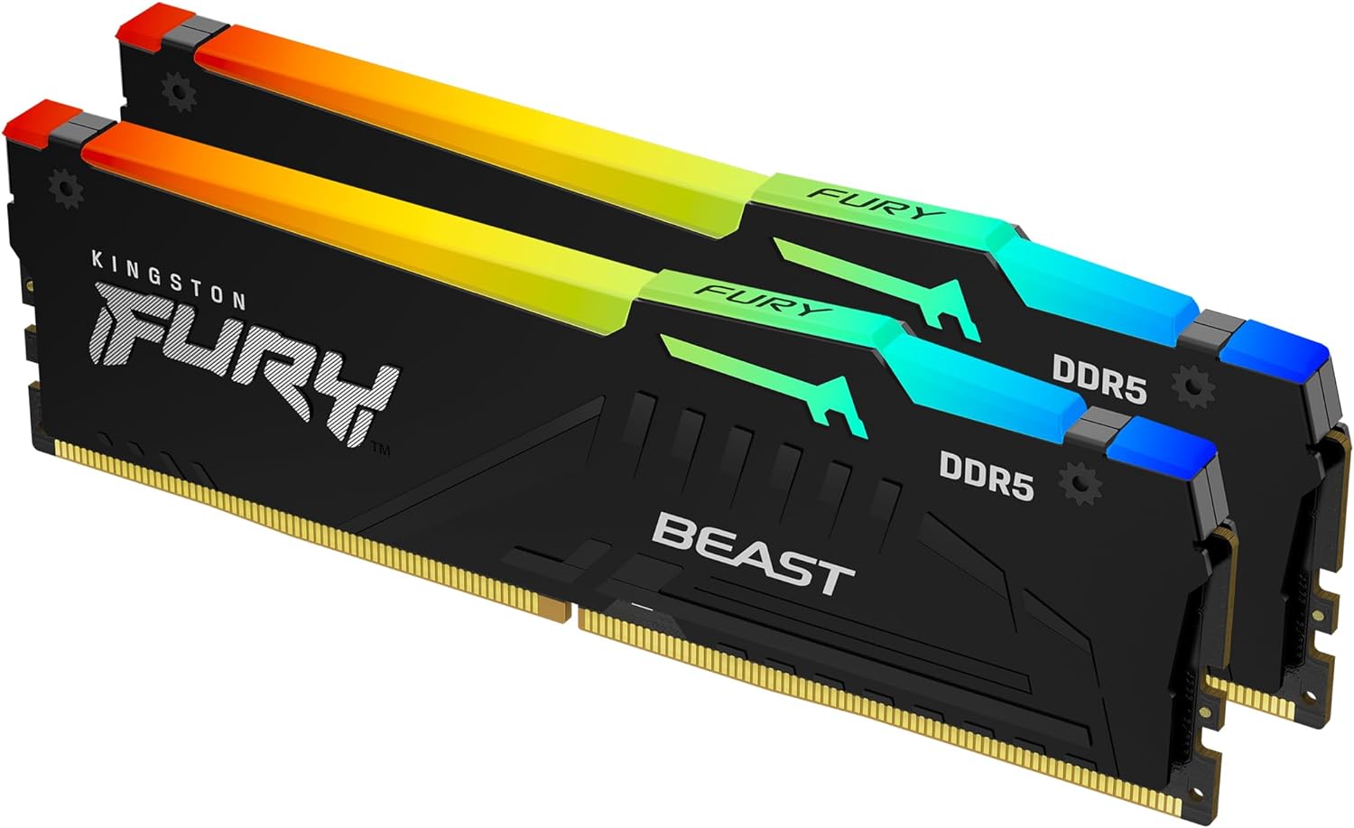 59e1f04b-822e-4cfb-a2fa-9391e2a0a3f1 Kingston FURY Beast RGB 32 Go (2 x 16 Go) DDR5 6000 MHz CL36 – Image 1
