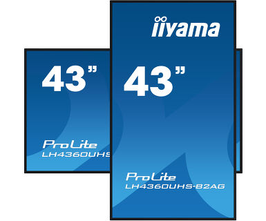 9902e484-215c-453c-a308-a7f583de3ee6 iiyama 43" LED - Prolite LH4360UHS-B2AG – Image 1