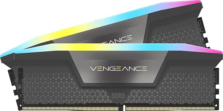 d447a227-3b02-4866-b77a-07311151d106 Corsair Vengeance RGB DDR5 32 Go (2 x 16 Go) 6000 MHz CL38 1.35V - Noir – Image 1