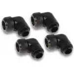 Alphacool Fittings Eiszapfen 16mm coudé 90° - Pack de 4
