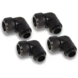 Alphacool Fittings Eiszapfen 16mm coudé 90° - Pack de 4