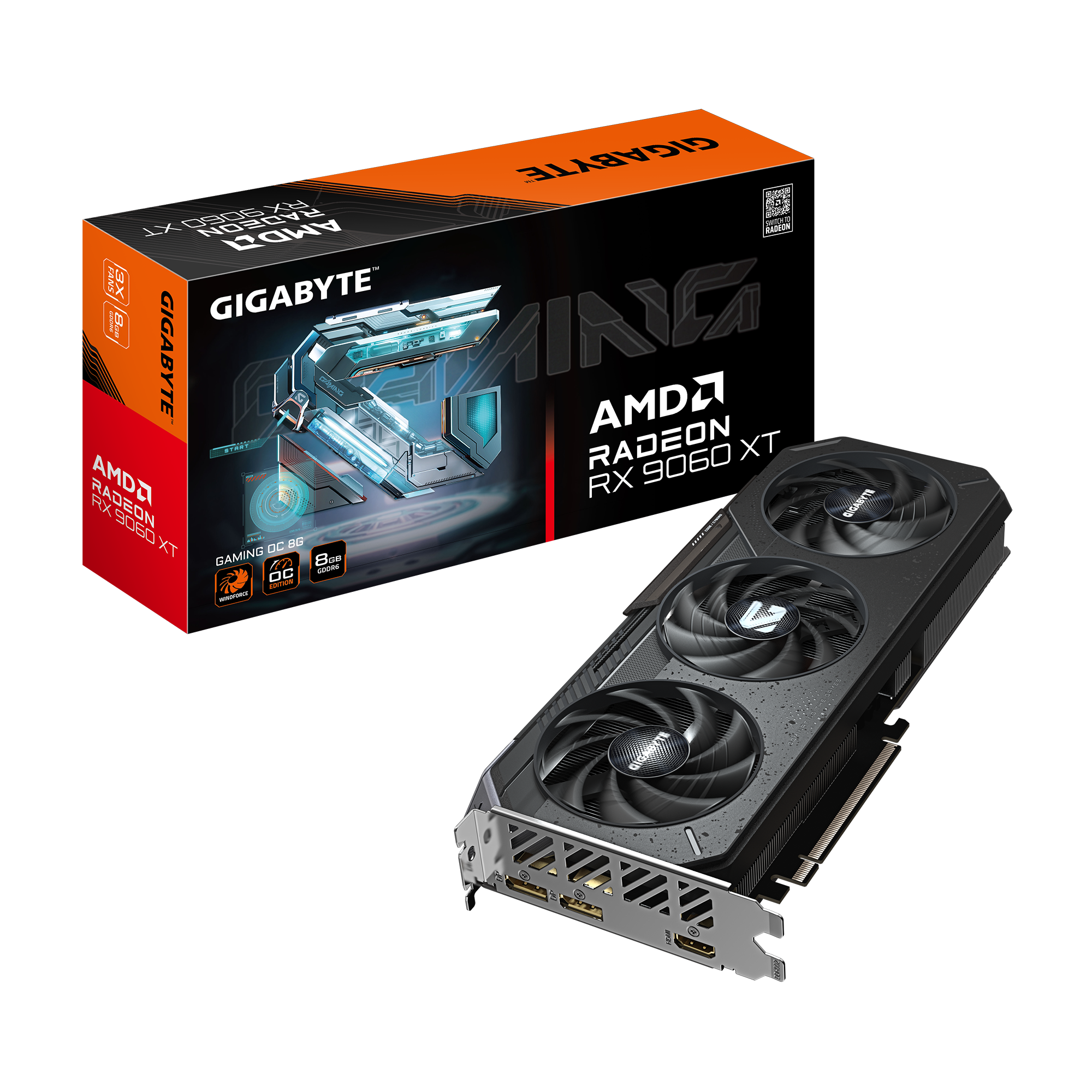 40f7faee-9cc5-4c47-af91-f328e946904b Gigabyte Radeon RX 9060 XT GAMING OC 8G – Image 1