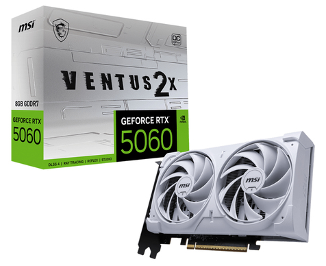 8c2086ea-47c8-427f-9c8a-d563f36edf43 MSI GeForce RTX 5060 8G VENTUS 2X OC White – Image 1