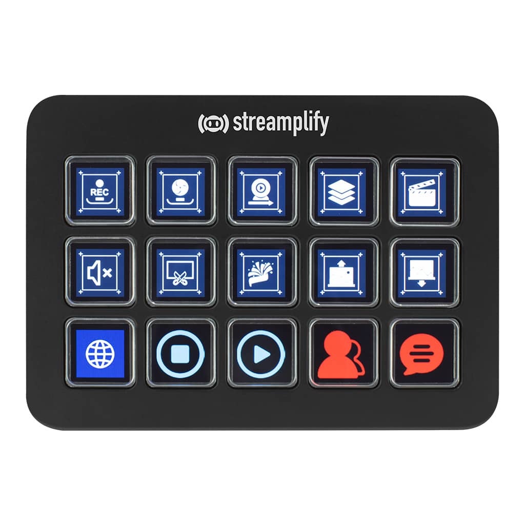 bb5c5d94-1a68-44c9-9811-98cd175f4e35 Streamplify Streaming Deck One clavier de contrôle - Noir – Image 1