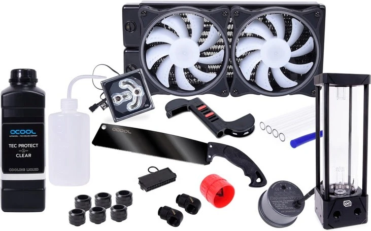 dcbf91c9-b30b-4dc8-bb51-53fbbd37fceb Alphacool Kit Watercooling complet - Hurrican 240mm XT45 – Image 1
