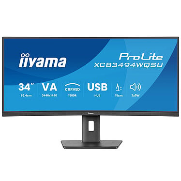 f95f46c9-bae2-4e75-b78d-17b54981994c iiyama 34" LED - ProLite XCB3494WQSU-B1 – Image 1