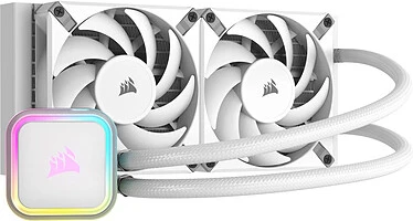1ce405bf-cb5e-4e0a-a5d4-c26c94fc9ced Corsair iCUE H100i RGB ELITE (Blanc) – Image 1