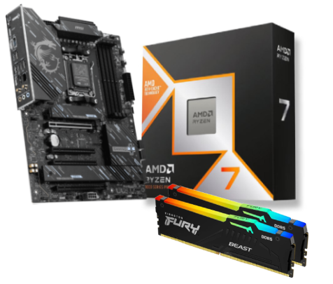 24d883e2-4184-437b-bbe1-4eb9a3efce2c MSI X870 GAMING PLUS WIFI + 9800X3D + Fury Beast 2x16 – Image 1