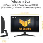 Asus TUF Gaming 27" -VG27WQ3B – Image 7